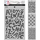 Ciao Bella Lunibloom 5x8 Inch Stencil Mix Triple Layer Set (MSX009)