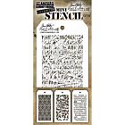 Tim Holtz Mini Layered Stencil Set 3/Pkg Set #49