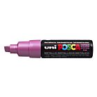 Marker met schuin afgeslepen punt large Metallic roze