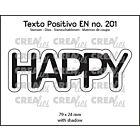 Crealies Texto Positivo Dies HAPPY (POSEN201)
