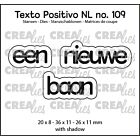Crealies Texto Positivo Dies Een Nieuwe Baan (POSNL109)