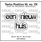 Crealies Texto Positivo Dies Een Nieuw Huis (POSNL131)