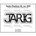 Crealies Texto Positivo Dies Dutch JARIG (POSNL203) 