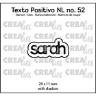 Crealies Texto Positivo Dies Sarah (POSNL52)