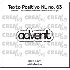 Crealies Texto Positivo Stansen Dutch Advent (POSNL63)