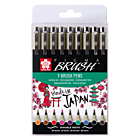 Sakura Pigma Penseel Etui 9 kleuren