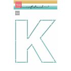 Marianne D Craft Stencil - K-Letter PS8149 210x149 mm 