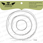 Lesia Zgharda Design photopolymer Stamp Set ''Round doodle frames - stitches'' 