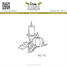 Lesia Zgharda Design Stamp Pumpkin and Candles
