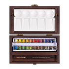 Rembrandt Professionele aquarelverf, kist Traditional, 22 halve Napjes + 2 accessoires, algemene kleurenselectie