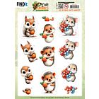 3D Pushout Sheet - Berries Beauties - Cute Animals - Forest Friends