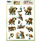 3D Pushout Sheet - Berries Beauties - Cute Animals - Turtles