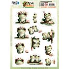 3D Pushout Sheet - Berries Beauties - Cute Animals - Frogs