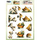 3D Pushout Sheet - Berries Beauties - Cute Animals - Garden Friends