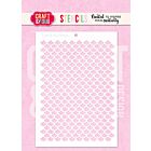 Craft & You Scale Pattern A6 Stenci (SC021)