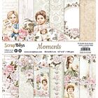 ScrapBoys Moments paperset 12 vl+cut out elements-DZ MOME-08 190gr 30,5cmx30,5cm