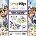 Scrapboys POP UP Paperpad double sided elements - Lavender Love SB-LALO-11 190gr 15,2x15,2cm