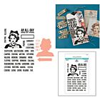 Spellbinders Turn the Page Stamp & Die Set ING Words by Esther Glas (SDS-232)