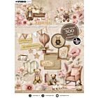 SL Die-cut Paper Pad More than 300 elements Teddy's Tea Time nr. 421
