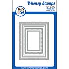 Whimsy Stamps Sprinkles Scallops Rectangle Die Set