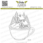 Lesia Zgharda Stamp Christmas Vilage in the Cup