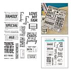 Spellbinders Turn the Page Clear Stamp Set Family & Friends by Esther Glas (STP-281)