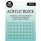 Studio Light blok voor clearstempel 50x80mm - 8mm 50x80x8mm