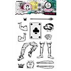 Studio Light Clear Stamp Playing card men Signature Coll. nr.648 ABM-SI-STAMP648 148x210mm