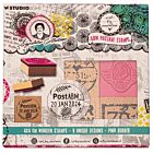 Studio Light Wooden Stamp Set Rubber stamps Signature Coll. nr.595 ABM-SI-STAMP595 120x120x23mm