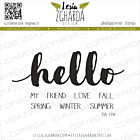 Lesia Zgharda Design photopolymer Stamp set "HELLO"