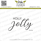 Lesia Zgharda Sentiment Stamp "Holly Jolly" TA314
