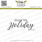 Lesia Zgharda Sentiment Stamp "Enjoy the holiday" TA324