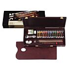Rembrandt Olieverf set Traditional in kist, 15 x 15 ml tubes + 1 x 40 ml tube + 8 accessoires