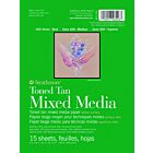 Strathmore Toned Tan Mixed media papier 300GR  (15x20,3cm) 15 vel glue bound