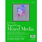 Strathmore Toned Gray Mixed media papier 300GR (22,9x30,5cm) 15 vel glue bound