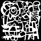 Modern Art Circles 6x6 Inch Stencil (TCW994s)