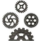 Tim Holtz Idea-Ology Metal Industrial Gears 1.5" To 3" 4/Pkg Antique Nickel