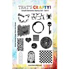 That's Crafty! Clearstamp A5 - Small Elements - Set 4 104775   
