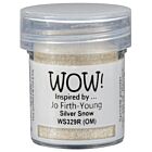 Wow Embossing Glitters, Silver Snow - Regular Jo Firth-Young