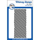 Whimsy Stamps Slimline Embossing Folder - Wave Lengths