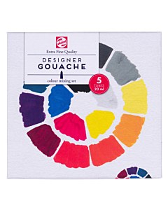 Gouache Extra Fijn mengset | 5 x 20 ml tubes