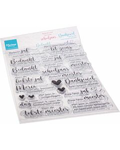 Marianne D Clear Stamp Juffen en Meesters (NL) CS1096 115x185mm