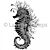 Lavinia clear stamp Sebastian the Seahorse