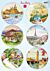 Marianne Design Decoupage Travelling 6 round designs 