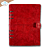 ECD Everyday Memories Comfy Cozy Memory Binder  Festive Red Embossed