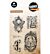 SL Clear Stamp Vintage butterfly Grunge Collection nr. 893