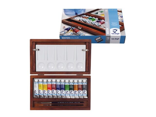 abbluebell Aquareldoos leeg, 24- luchtdicht palet verfdoos voor aquarel gouache acryl olieverf, houdt pigmenten vochtig, zwart