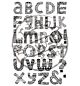 Cling Stamp Doodle Alphabet