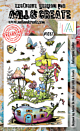 Aall & Create #1087 - A6 Stamp Set - Aubergine Lodge