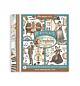 Stamperia Symphony - Printed Decorative Rub on kit for Art and Craft - 6 sheets